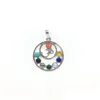 Charms 7 Chakra Steinperlen Anhänger Yoga Heilpunkt Reiki Kristallperle Gesundheit Amet Frauen Blumenanhänger 1893 T2 Drop Lieferung Je Dh5Xg