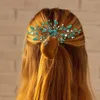 Pinces à cheveux peigne de mariée en cristal fait à la main pince scintillante couvre-chef de mariée pour femmes filles