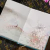 كتاب جمالي جديد يدوية على الطراز القديم الطازج والأنيق صفحة اللون المرسومة باليد فتاة القلب بو دفتر مذكرات مغناطيسي