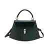 Wholesale shoulder bag 6 color classic smooth patent leather fashion handbags trend crocodile handbag elegant solid color leathers mobile phone coin purse 3632#