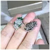 Stud Fashion Designer Princess Snake Earings Personality Fl Diamond Earrings Vintage Gifts 2022 Drop Delivery Jewelry Dh9Fj