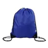 Sac à dos à cordon de couleur unie avec cordon de serrage, sac fourre-tout de gymnastique, sacs à chaussures de Sport scolaire