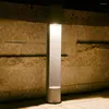 Étanche LED Jardin Pelouse Lampe Moderne En Aluminium Pilier Lumière Cour Extérieure Villa Paysage Voie Bollards
