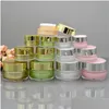 Packing Bottles 5G 10G 20G 30G Empty Refillable Acrylic Makeup Cosmetic Face Cream Lotion Jar Pot Bottle Container With Liners Drop Dh1Nv