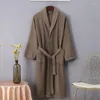 Dames slaapkleding zomer wafel katoenen badjas voor mannen dunne sectie absorberende kimono robe trendyol lente huiskleding