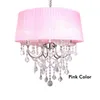 Pendantlampor Belysningslampor LED Crystal Bedroom Noble Luxury Chimney E14 Glass BASE MODE LAMPSHADE XU