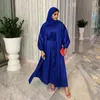 ملابس عرقية أبيا دبي تركيا الإسلام الإسلام السعودي العربي الإسلامي مجموعات للنساء Kaftan Mujer Vestido Robe Longue Kimono Femme