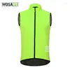 Vêtements de moto WOSAWE respirant maille cyclisme gilet ultraléger sans manches Jersey Cycle Gilet gilet mince réfléchissant sécurité