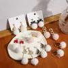 Cute Fur Ball Shape Long Dangle Earrings for Women Statement Butterfly Bowknot Rabbit Pendant Dangle Earring Girls Party Jewelry