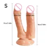 Schoonheid items enorme dubbele dildo's penetratie vagina en anus zachte huid gevoel penis hoofd phallus sexy speelgoed voor vrouwen masturbatie