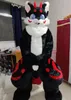 Futra futra Husky Fox Mascot Costume Walking Halloween kostium świąteczny