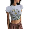 Magliette da donna Camicia estiva Abbigliamento moda donna Kawaii 3D Bee Stampa Grafica TShirt Donna Manica corta Donna Casual AnimalClothes