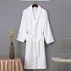 Dames slaapkleding zomer wafel katoenen badjas voor mannen dunne sectie absorberende kimono robe trendyol lente huiskleding