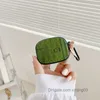 Ontwerpers Airpod Beschermhoes Hoofdtelefoon Hoesjes Hoofdtelefoon Accessoires Voor Apple Airpods 1 2 Pro Groene Mode Lint Hoofdtelefoon Shell xinjing03