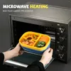 Ужинать наборы посуды пластиковые коробки Bento Containers Lunch Box со столовыми приборами и герметичным кольцом для открытого кемпинга пикник