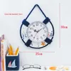 Wall Clocks Life Ring Clock Beach Sea Nautical Theme Boat Decoration Hanging Factory Mediterranean Ocean Handmade