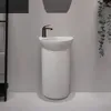 Rubinetti per lavabo da bagno Colonna creativa Lavabo da pavimento Tipo di pavimento Semicerchio Arte verticale