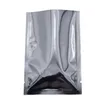 Classic Heat Seal Flat Silver Aluminum Foil Packing Bag Open Top Dried Food Pack Bags Glossy Vacuum Mylar Foil Pouches