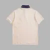 Polos homme designer Paris polo t-shirt homme décontracté lâche type g manches courtes col broderie rotin XPOW