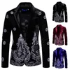 M￤ns kostymer herrdr￤kt kl￤nning fast f￤rg broderade kostymer avvisar avslappnad jacka enbr￶d stilig blazer