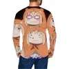 T-shirt da uomo 2022 Primavera e autunno Maglione Tendenza maschile Versatile Abiti esterni larghi Coreano Casual Pullover di grandi dimensioni Umaru-chan