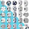 Argent Clip Charms 925 Sterling Sier Stopper Fit Original Pandora Bracelet Diy Femmes Bijoux Cadeau Bracelets Accessoires Drop Delivery Dhfoy