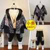 Conjuntos de roupas da primavera outono bebê 2 peças casaco de zíper e calça de massa para crianças pequenas roupas para crianças crianças crianças garotas