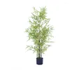 Flores decorativas Floor simulado Falsa de bambu falsa de água fina decoração caseira de plantas verdes paisai paisagismo decoração