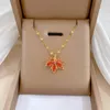 Pendentif Colliers Élégant Rouge Collier Pour Les Femmes Cadeaux D'anniversaire Cristal Ras Du Cou Bijoux Quotidien Fête Banquet De Mariage