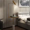 Lampadaires Lampe en acier autoportante Retro Industrial Tripod Feather Bedroom Lights
