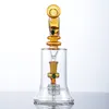 Vente en gros Unique Hookahs 7 pouces Mini Bongs Matrix Perc Bong Sidecar Neck Pipe Heady Glass Water Pipes 14mm Joint Small Oil Dab Rigs With Bowl
