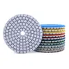 RIJILEI 1PCS 3"/4" Wet/Dry Diamond Polishing Pad Flexible Grinding Discs For Granite Marble Stone Concrete Floor ZJ10