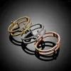 Bangle Yulaili Fashion Rose Gold Three Color Alloy Armband Accessories Rhinestone