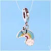 Charms 925 Sterling Sier Rainbow Pendant Pendant