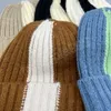 Koreanische Winddicht Hut Winter Warme Dicke Wolle Stricken Hüte Für Frauen Zwei Farbe Ski Cap Schädel Wolle Caps Beanies