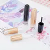 Vorratsflaschen, 20 Stück, 3,5 ml, leere Lipgloss-Röhre, DIY-Behälter, Farbverlauf, Schwarz/Gold, nachfüllbare Lipgloss-Flasche