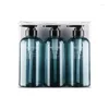 Botellas de almacenamiento 3 unids 500 ml Conjunto de botellas vacías Champú Gel de ducha Acondicionador de cabello Prensa Bomba Dispensador de jabón Lavado corporal Baño Recargable C1FF