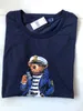 Paris Bear Ralpha Disenador Polos Hombres Cuello Redondo Estampado de Manga Corta Verano 2022 Nueva Moda informal de Gama Alta 100% Algodon S-2XL