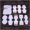 Tags Price Card 16 Style Black/White/Kraft Stud Earring Necklace Different Size Bracelet Hang Tag Jewelry Display Cards Label 132 W Dhjdq