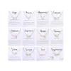 Pendant Necklaces 12 Constellation Zodiac Sign Necklace Horoscope Zircon Korean Jewelry Star Galaxy Libra Astrology Gift With Retail Dh4X1