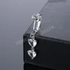 Heart Fake Belly Button Ring Fake Belly Piercing Heart Clip On Umbilical Navel Fake Pircing Cartilage Earring Clip