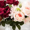 Dekorativa blommor konstgjorda siden acacia rose hortensia bukett br￶llop pografi hem tr￤dg￥rd skrivbord blommor arrangemang dekoration