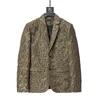 23SS Mens Suits Fashion Designer Blazers Man Classic Casual Floral Print Luxury Jacket Lång ärm Slime Rockar #1232641