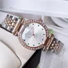 Moda Full Brand Wrist Watches Women Ladies Girl Diamond Style Luxury Metal Steel Band Beltz Clock L89