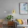 Pendant Lamps Nordic Dining-table Copper Pendent Lamp Bedroom Beside Sofa Lights Gold E27 Lighting Fxitures