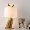 Bordslampor Retro Animal LED -lampa Switch Children's S￶ta f￶r sovrumsrum skrivbord Bedett Dekorativa armaturer inomhusbelysning fixtur