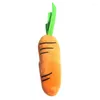 Cat Toys 1PC Plush Carrot Dog Toy Interactive Soft Squeaky Kitten Chew Pet Teeth Cleaning Puppy Training