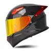 Cascos de moto Casco Hombre Mujer Motocross Racing Full Face Cross Helm Carbon Fiber Safety Rider Ventilación