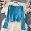 2023 Hong Kong Women Casual Dresses Style Short Knitwear Top Suspender V-Neck Temperament Wrap Hip Dress Two Piece Suit