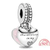 Charms 100 925 Sterling Sier Magnifiques Soeurs Coeur Split Pendentif Charm Fit Pandora Bracelet DIY Bijoux Cadeau Faire Drop Livraison F Dhejp